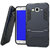 Jma Kick Stand Ultra Slim Hard Rugged Hybrid Bumper Back Case Cover For Samsung Galaxy Grand Prime 4G SM - G531F - Grey