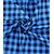 Nakoda Creation Blue  Black  Cotton Checks Shirt Fabric