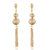 Spargz Gold Plated Ball Chain Tassel Earring For Women AIER 852