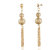 Spargz Gold Plated Ball Chain Tassel Earring For Women AIER 852