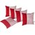 Zikrak Exim Pink Abstract Cushion cover ( Pack of 5 30cm30cm )