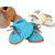 Baby Booties Handmade Crochet Baby Shoes   BLUE ORANGE