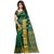 Woman's embroider poly cotton silk saree with blouse-bf153