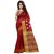 Woman's embroider poly cotton silk saree with blouse-bf153
