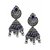 Zaveri Pearls Designer Blue Stones Oxidised Jhumki Earring - ZPFK5693