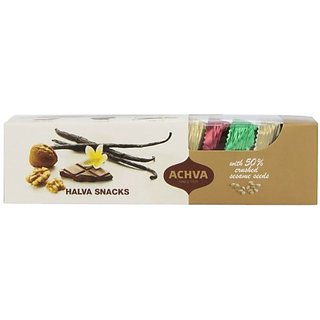 Achva Snacks Halva Gift Box, 10.5-Ounce Packages (Pack of 4)