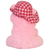 25 cms pink teddy bear with heart by JOY MART