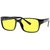Night Driving Glasses with Sheer Vision Yellow Polycarbonate Double Sided Anti-reflective Coating - Sturdy Black Frame Color - 54/38-19-140 Eye Size