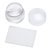 yueton Clear Jelly Soft Silicone Transparent Matt Short Handle Nail Art Stamping Stamper with Cap Scraper Image Plate Manicure Tools DIY Polish Kit