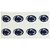 NCAA Penn State Nittany Lions Face Tattoos, Set of 8, 5.75 x 7-Inch, White
