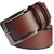 Sunshopping mens Leatherite brown needle pin point buckle belt