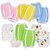 Pack of 6 pairs 100% Cotton New Kid Baby Crawling Knee Pads Toddler Elbow Pads Style 80990L6 Multi- Color