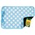 AM PM Kids! Reversible Placemat and Chalkboard, Blue Dots