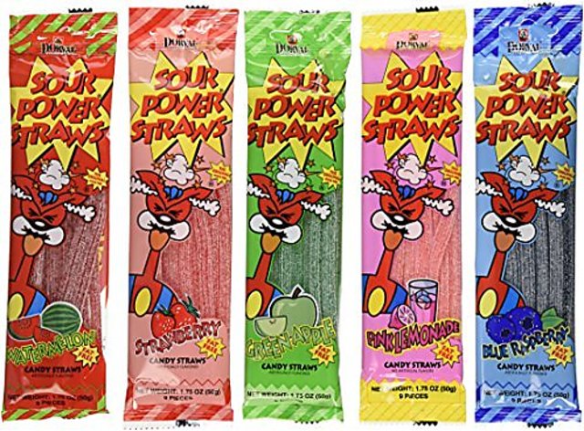 Sour Power Straws Pink Lemonade - 1.75oz