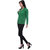 Lavennder Green Solid Woollen Blend Sweater for Women
