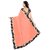 Winza Peach Georgette Printed Saree With Blouse