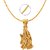 Mahi Exa Collection Radha Krishna Gold Plated Religious God Pendant with Chain for Men  Women PS6012004GC