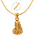 Mahi Exa Collection Sai Baba Gold Plated Religious God Pendant with Chain for Men  Women PS6012005GC