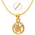 Mahi Exa Collection Hanuman Gold Plated Religious God Pendant with Chain for Men  Women PS6012008GC