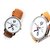 Passion Round Dial Brown Leather Strap Quartz Watch For Men
