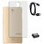 TBZ Transparent Silicon Soft TPU Slim Back Case Cover for Coolpad Mega with Cute Micro USB OTG Adapter and Data Cable