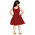 MID AGE Girls Maroon Party Frock