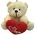 Toyzstation Sam Teddy Bear With Heart Soft Toy for Valentine