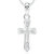 VK Jewels The Holy Cross Rhodium Plated Alloy Pendant With Chain for Men & Women -  P2055R [VKP2055R]