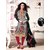 Irtiqa Fashion Women's Chanderi Cotton Semi Stitched Salwar Kameez Suit,IF26MulticolouredFreesize