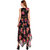 Westrobe Women Black Floral Printed Zig Zag Length Long Dress