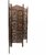 Onlineshoppee Brown Wooden Partition Screen Room Divider In 4 Panel Size-lxbxh-80x1x72 Inch