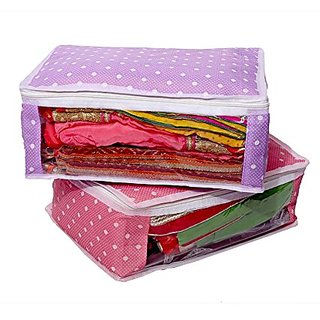 63% OFF on KUBER INDUSTRIES Designer Saree cover in Pink Designer Brocade  MKU5088(Pink) on Flipkart | PaisaWapas.com