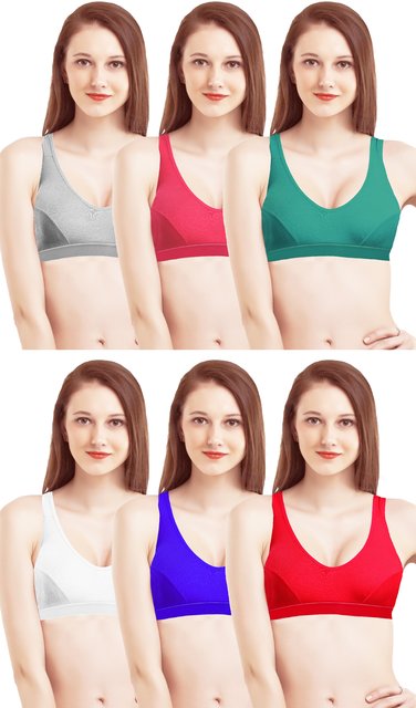 Buy Madam Set Of 6 Women's Sports bras Online @ ₹899 from ShopClues