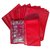 Kuber Industries Non Wooven Single Saree Cover 12 Pcs Set Red KI0086202