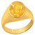 NATURAL YELLOW SAPPHIRE RING(PUKHRAJ) 6.5 CARAT OR 7.25RATTI SILVER YELLOW GOLD MENS ADJUSTABLE RING