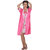 Belle Nuits Floral Pink Nighty With Robe Combo