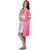 Belle Nuits Floral Pink Nighty With Robe Combo