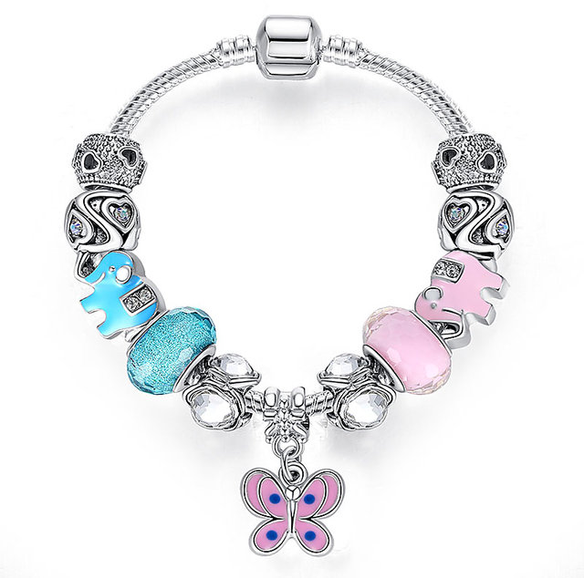 Pandora inspired breast cancer awareness charm bracelet with a lobster  clasp closure Approximately 3 in diameter Fits up to a 6 wrist   423363  Wholesale Fashion Jewelry