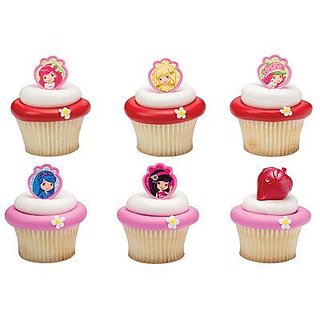 Strawberry Shortcake Friends Forever Cupcake Rings - 24 pc