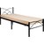 FurnitureKraft 30inch Metal Single Bed  (Finish Color - Black)