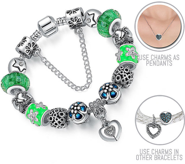 allThingsCharmed Silver Paris Paris Pandora Style Charm Bracelet for Women   allThingsCharmed Amazonin Fashion
