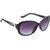 G1011C1 Glitters Black Rectangle Sunglasses