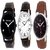 DCH NWC-103 Pack of 3 Black Brown Multimarkers Analogue Wrist Watches For Men And Boy's