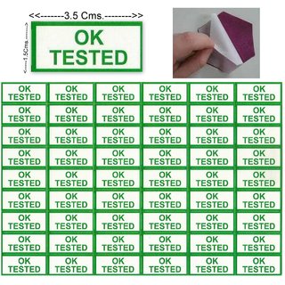 PVC Black Tested OK Sticker, For Products, Packaging Type: Packet