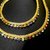 Sparkling Multi Color Gold And Silver Plated Pair Of Anklet