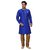 Trustedsnap Banarsi silk Royal Blue sherwani