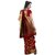 Best Collection Red Color Embroidered Polycotton Saree
