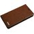 Shree Retail Rich Boss High Quality Leather Flip Cover With TriFold Stand View For HTC One E9 Plus - Brown