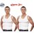 Rupa Jon Men White Sleeveless Cotton Vests- Pack of 2