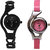 Stylevilla ADIA Glory Combo of Black Chain  WDC Pink Analog Watch For Women BY SPORT ONLIINE  by  miss